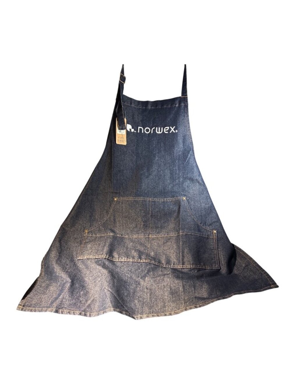 Reprime Aprons Norwex Jean Stitch Bib Indigo Denim Adjustable Strap New